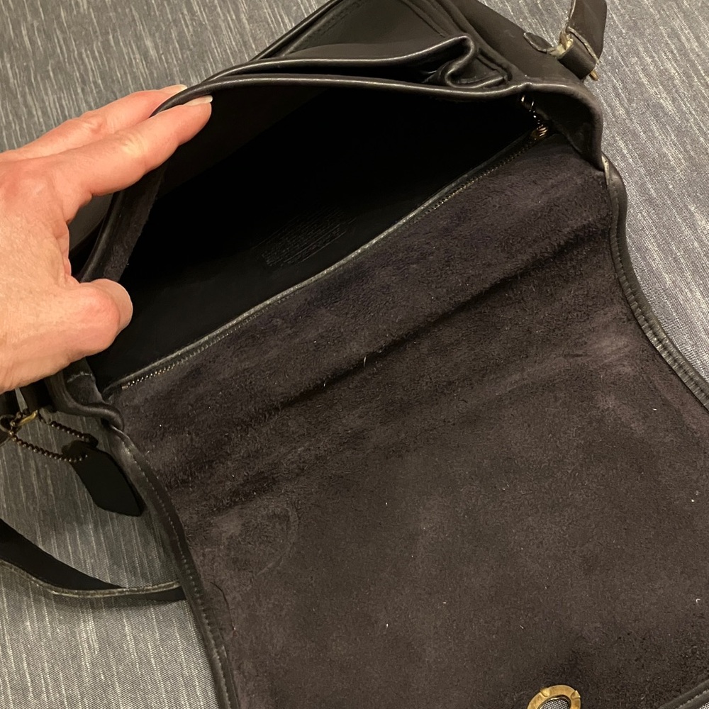 Coach Dark Brown Leather Shoulder Bag - Picture 8 of 8